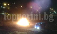 Варненец паркира колата си и я подпали (видео)