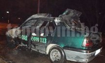 Кола на охранителна фирма се подпали в движение на булевард в Добрич