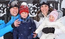 Принц Уилям и Кейт Мидълтън заведоха децата на ски