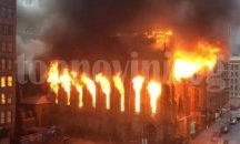 Пожар опустоши историческа сръбска църква в Ню Йорк (ВИДЕО)