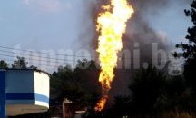 Пожар в газстанция в Нова Загора