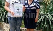Биана Кирилова от клуб „Репортери“ в Разград с награда от конкурса „Земята наш дом“