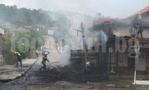 Къща и магазин горяха в Батово, близнаци-пожарникари ограничиха щетите