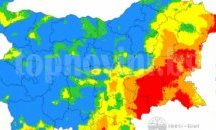 В шест области е обявен червен индекс за опасност от пожари