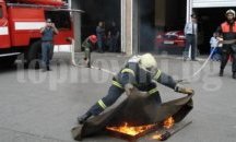 Правилно гасене на пожар показват в Стара Загора