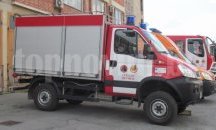 Бившата Тютюнева фабрика в Шумен горя през нощта
