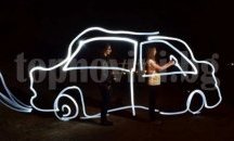 В Стара Загора рисуват със светлина
