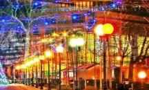 С метеоритен дъжд от светлина и 5-метрови фонтани поморийци посрещат Коледа