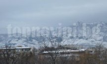 Снежна покривка в Балкана над Сливен