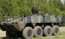 Финландска бронирана машина показват на полигона в Казанлък