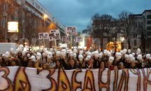 Хиляди македонци с маски по улиците на Скопие срещу "албанската платформа"