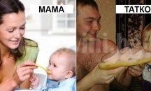16 снимки, които показват, че майките и бащите се грижат за децата си по различен начин