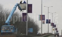 200 нови знамена красят западния вход на Велико Търново