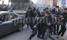По време на протест в Русия са арестувани над 130 души