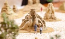 3D макет на пясъчните скулптури от 2016 г. показват във Флората