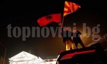 Джафери махна албанското знаме при срещата с посланиците на САЩ и Великобритания