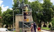 Възстановиха сабята от паметника на ген. Скобелев в Плевен