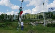 Издигат българското знаме в първи лагер на крепост Туида в Сливен