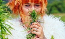 Рут Колева сред поле от марихуана