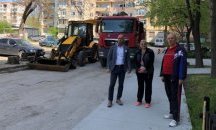 Започна преасфалтиране на вътрешноквартални улици в „Тракия”