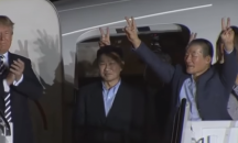 Тръмп посрещна тримата американци, освободени от Северна Корея (ВИДЕО)