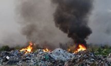 Сметището в Свищов пламна за трети път