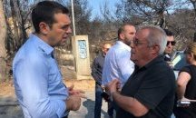Гръцкият премиер посети изпепеления курорт Мати край Атина
