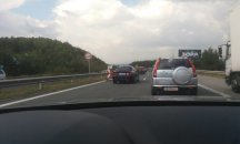 Катастрофа затвори едното платно на AM „Тракия”