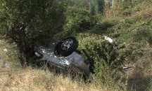 Кола излетя от мост край Симитли