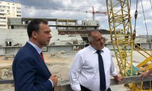 Борисов инспектира строежа на спортната зала „Арена Бургас”