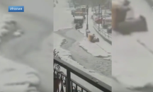 Градушка и силен снеговалеж в части на Италия