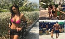 Джена на семейна екскурзия в Дубай