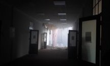 Срутиха се горните етажи на сградата на университета в Санкт Петербург
