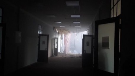 Срутиха се горните етажи на сградата на университета в Санкт Петербург