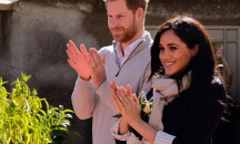 Меган Маркъл ослепителна в синьо на среща с краля на Мароко