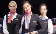 Нина Добрев рекламира измислена българска авиокомпания