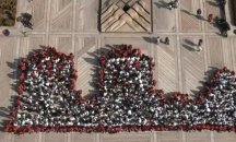 Стотици деца изобразиха символа на Видин в жива мартеница