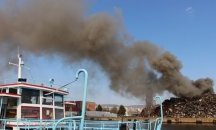 Пожар на пристанище "Одесос" във Варна