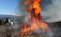 Две деца са запалили пожара до гимназията в Благоевград
