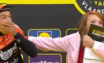 "Синдромът Пулев" стигна до Белгия, репортерка целуна колоездач