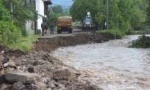 Река Моравишка край Мездра наводни международния път Е-79