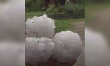 Градушка с големината на портокали удари Словения