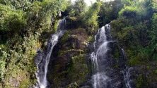 Изглед към водопадът на любовта в село Jardin, в Антиокия, Колумбия.