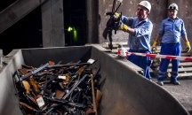 600 оръжия и 400 кг наркотици изгориха в Македония в чест на Международния ден за унищожаване на оръжието