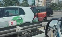 Верижна катастрофа на Цариградско шосе затруднява движението