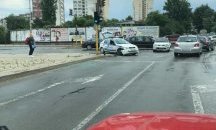 Патрулка и друг автомобил се удариха на кръстовище в София