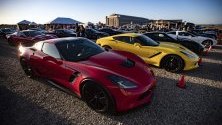 Откриване на следващото поколение на Corvette в Тъстин, Калифорния.