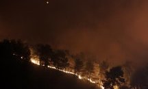 Горски пожар избухна и на гръцкия остров Закинтос