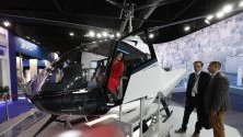 Прототип на лек многофункционален хеликоптер VRT500, изложен на авиосалона МАКС 2019 в Москва.