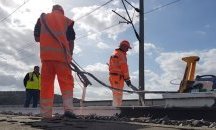 Немските железници борят жегата с бели релси
